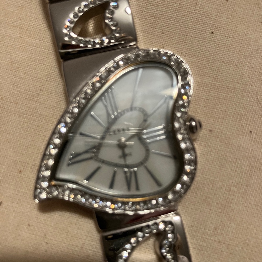 Glam Heart Shape Watch with crystals! ✨💎